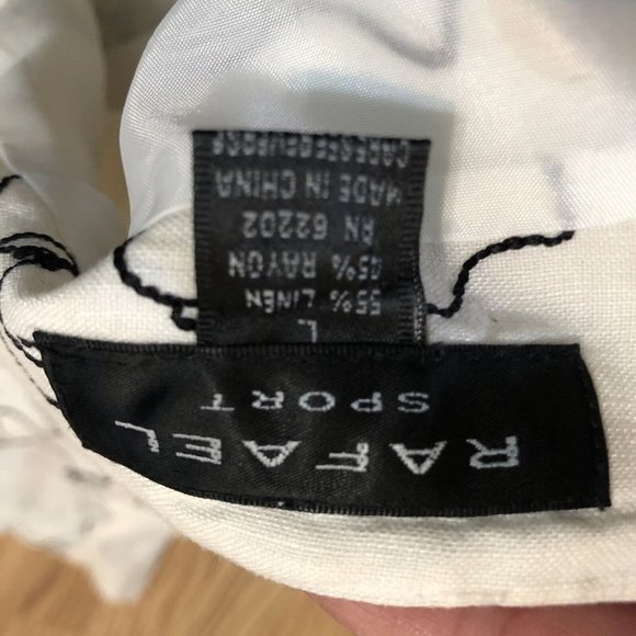 rafael sport floral lined skirt lined blend size large L Zip - Picture 9 of 10